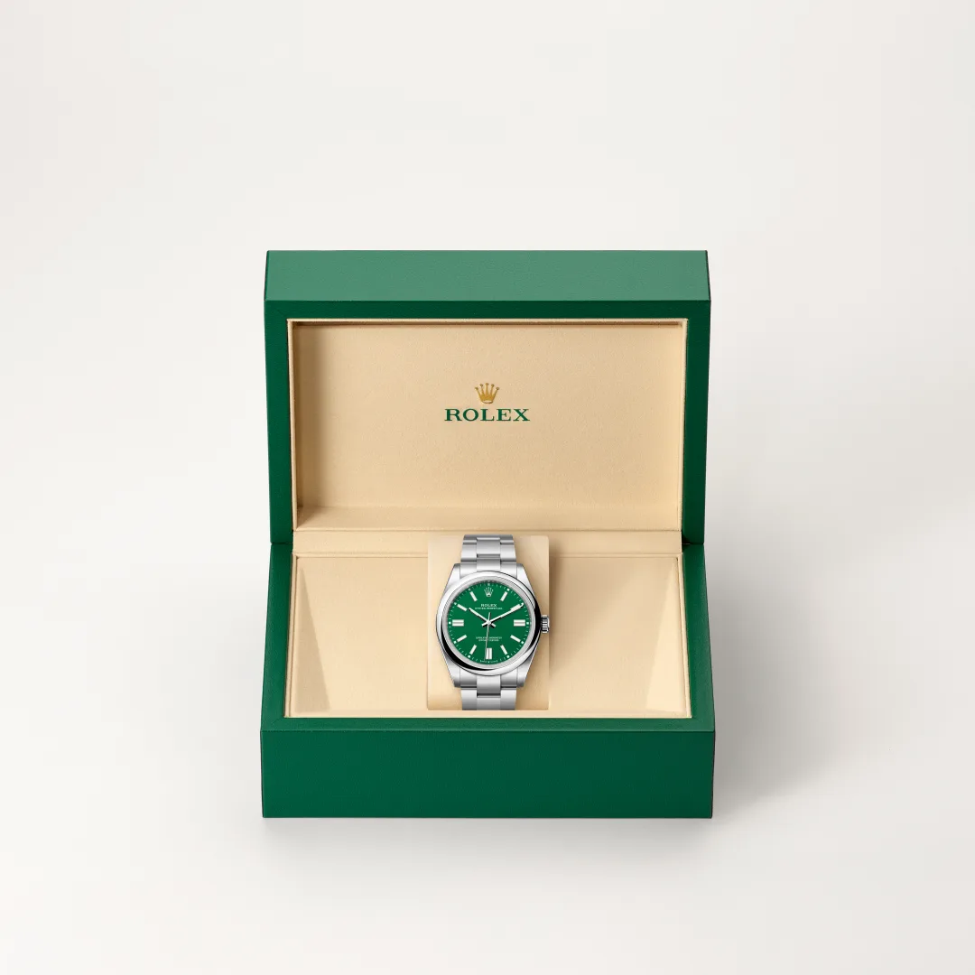 Rolex Oyster Perpetual 41 in Edelstahl Oystersteel, M134300-0004 – Atelier Stoess
