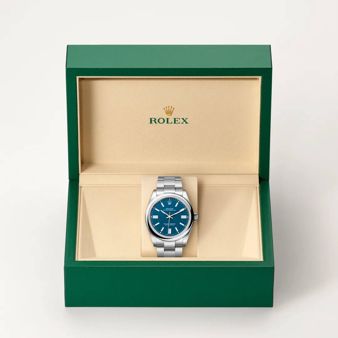 Rolex Oyster Perpetual 41 in Edelstahl Oystersteel, M134300-0009 – Atelier Stoess