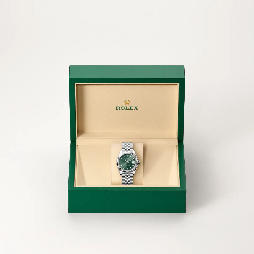 Rolex Datejust 31 in Rolesor weiß (Kombination aus Edelstahl Oystersteel und Weißgold), M278274-0018 – Atelier Stoess