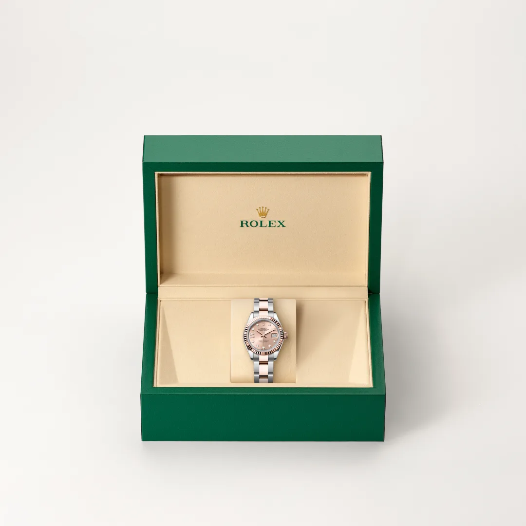 Rolex Lady-Datejust in Rolesor Everose (Kombination aus Edelstahl Oystersteel und Everose-Gold), M279171-0028 – Atelier Stoess
