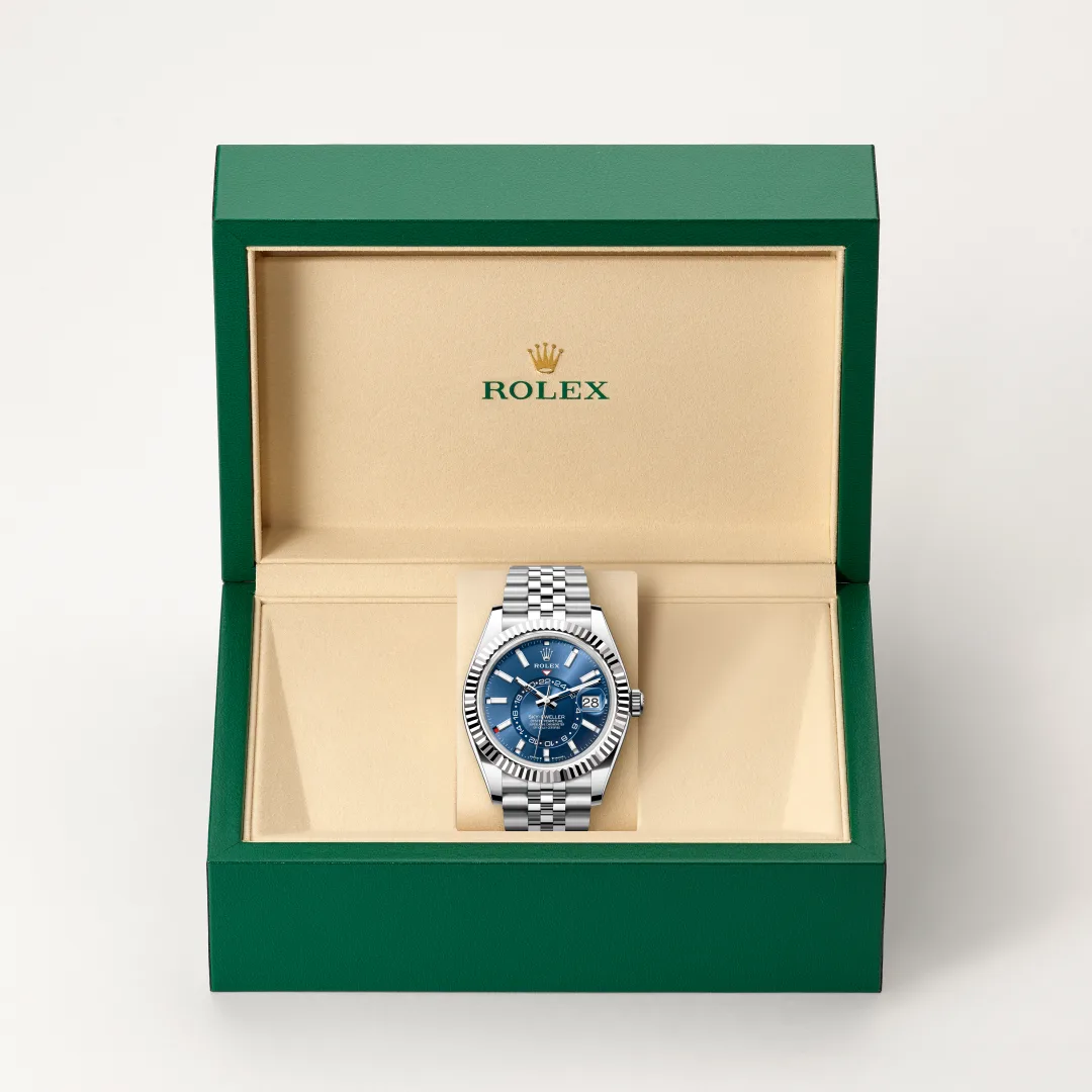 Rolex Sky-Dweller in Rolesor weiß (Kombination aus Edelstahl Oystersteel und Weißgold), M336934-0006 – Atelier Stoess