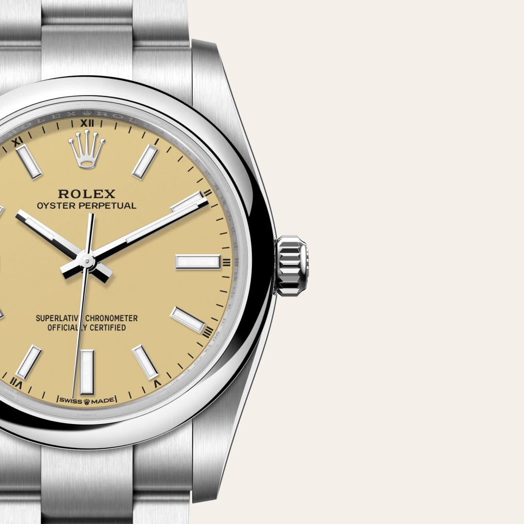 Rolex Oyster Perpetual 34 in Edelstahl Oystersteel, M124200-0007 – Atelier Stoess
