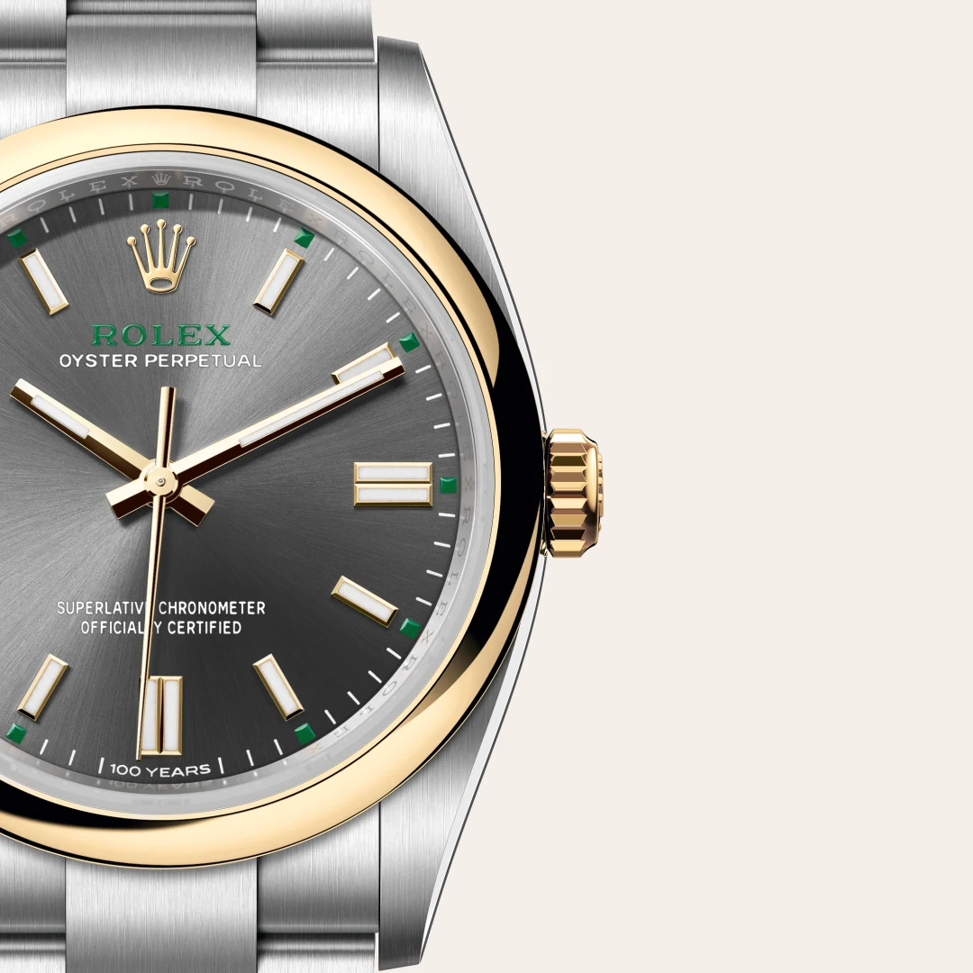Rolex Oyster Perpetual 36 in Rolesor gelb (Kombination aus Edelstahl Oystersteel und Gelbgold), M126003-0001 – Atelier Stoess