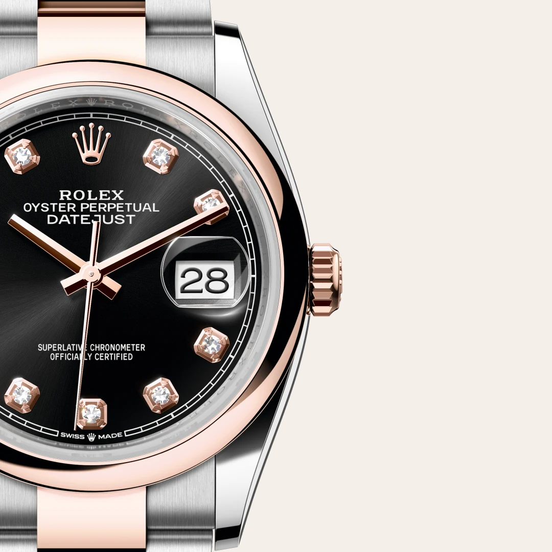 Rolex Datejust 36 in Rolesor Everose (Kombination aus Edelstahl Oystersteel und Everose-Gold), M126201-0020 – Atelier Stoess