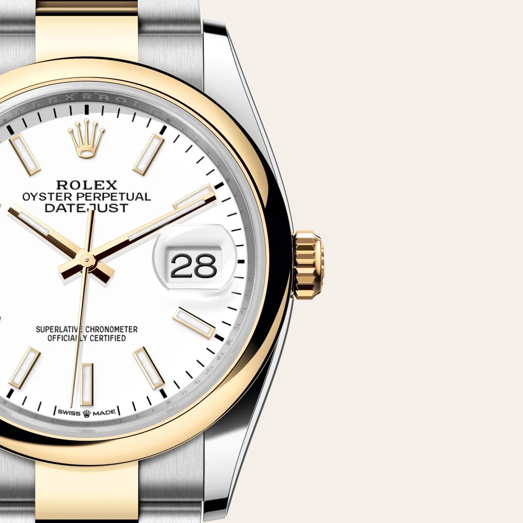 Rolex Datejust 36 in Rolesor gelb (Kombination aus Edelstahl Oystersteel und Gelbgold), M126203-0020 – Atelier Stoess