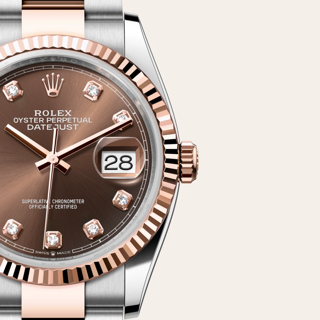 Rolex Datejust 36 in Rolesor Everose (Kombination aus Edelstahl Oystersteel und Everose-Gold), M126231-0054 – Atelier Stoess