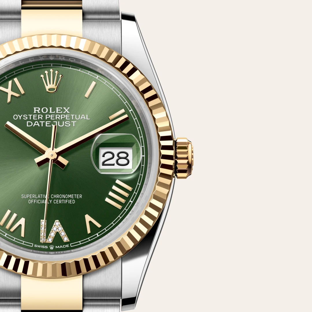 Rolex Datejust 36 in Rolesor gelb (Kombination aus Edelstahl Oystersteel und Gelbgold), M126233-0050 – Atelier Stoess