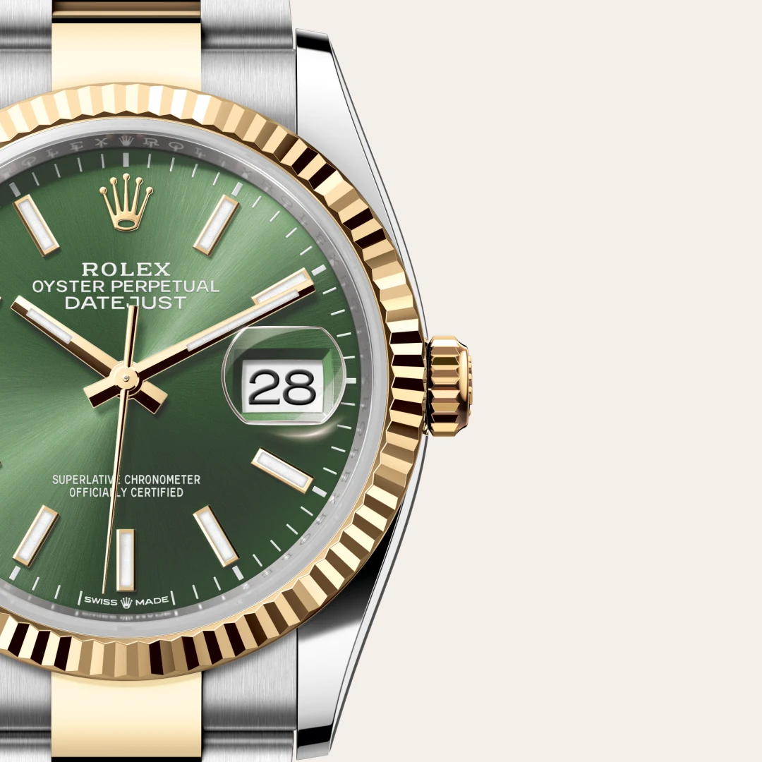 Rolex Datejust 36 in Rolesor gelb (Kombination aus Edelstahl Oystersteel und Gelbgold), M126233-0058 – Atelier Stoess