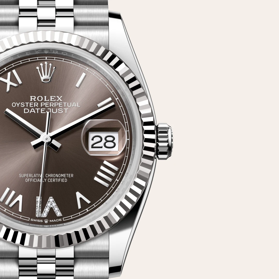 Rolex Datejust 36 in Rolesor weiß (Kombination aus Edelstahl Oystersteel und Weißgold), M126234-0071 – Atelier Stoess