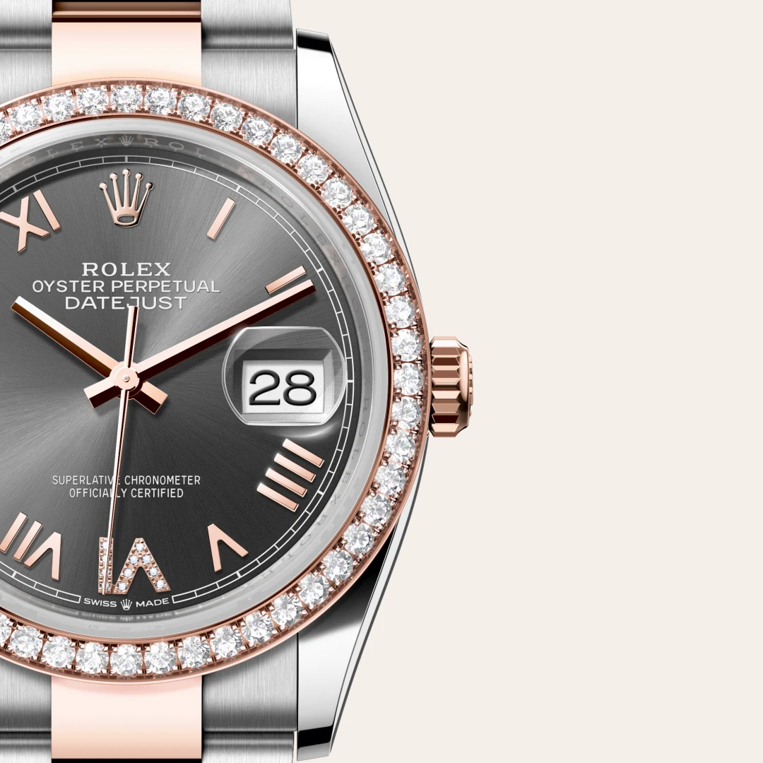 Rolex Datejust 36 in Rolesor Everose (Kombination aus Edelstahl Oystersteel und Everose-Gold), M126281RBR-0036 – Atelier Stoess
