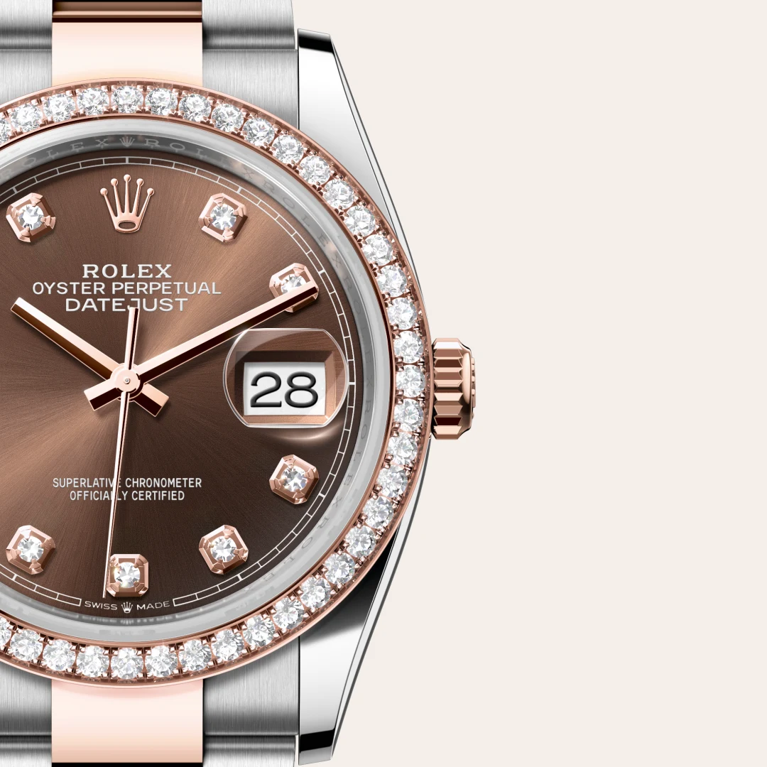 Rolex Datejust 36 in Rolesor Everose (Kombination aus Edelstahl Oystersteel und Everose-Gold), M126281RBR-0042 – Atelier Stoess