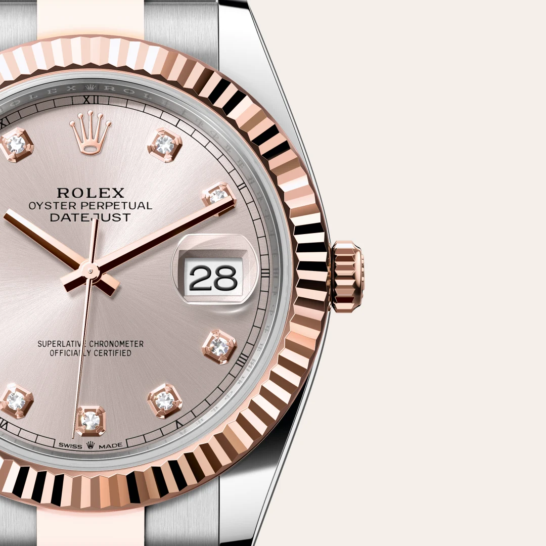 Rolex Datejust 41 in Rolesor Everose (Kombination aus Edelstahl Oystersteel und Everose-Gold), M126331-0007 – Atelier Stoess