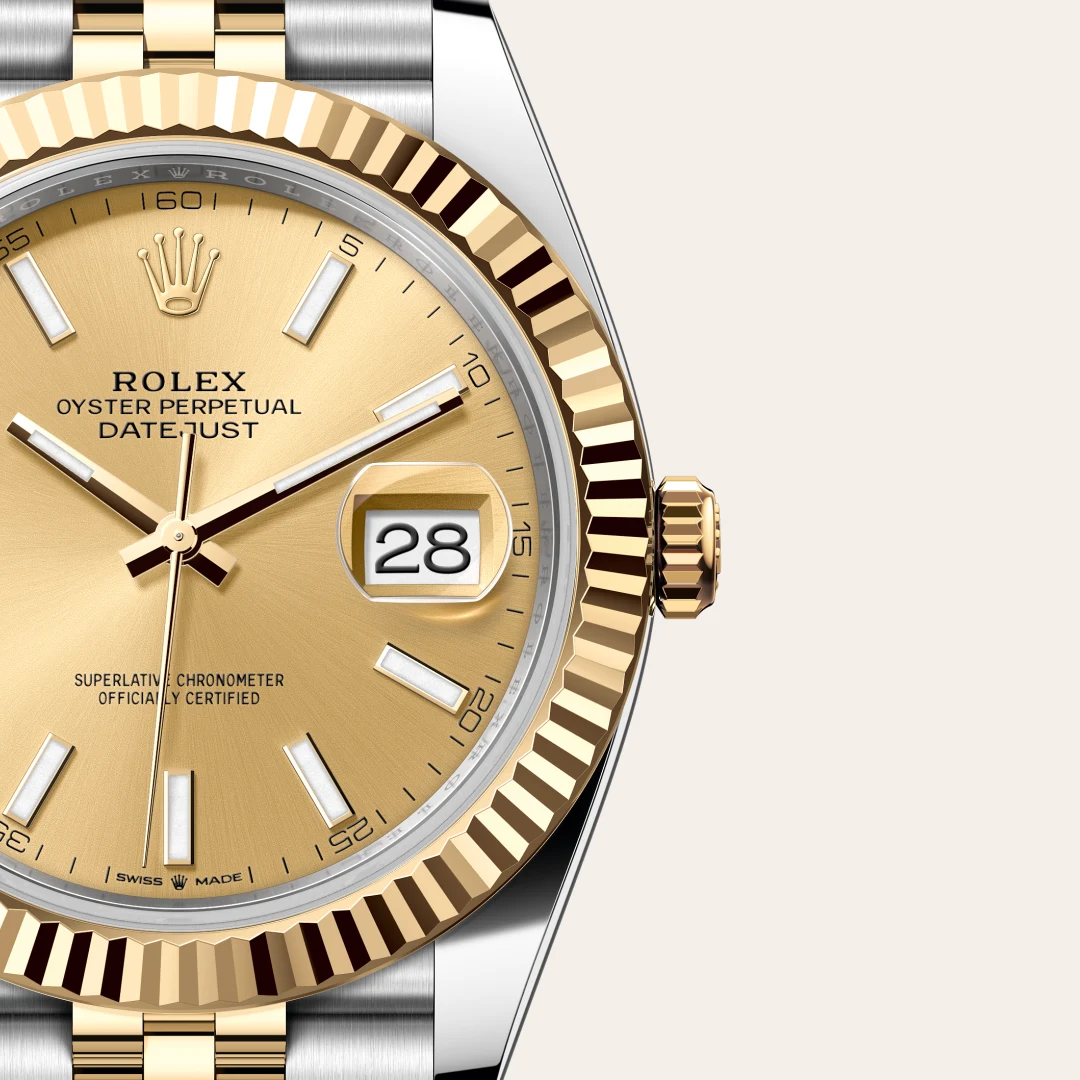 Rolex Datejust 41 in Rolesor gelb (Kombination aus Edelstahl Oystersteel und Gelbgold), M126333-0010 – Atelier Stoess