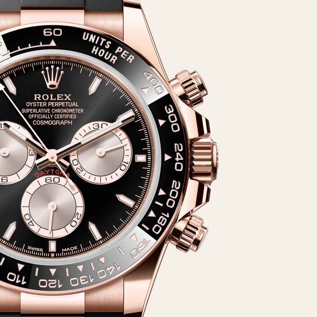 Rolex Cosmograph Daytona in 18 Karat Everose-Gold, M126515LN-0002 – Atelier Stoess