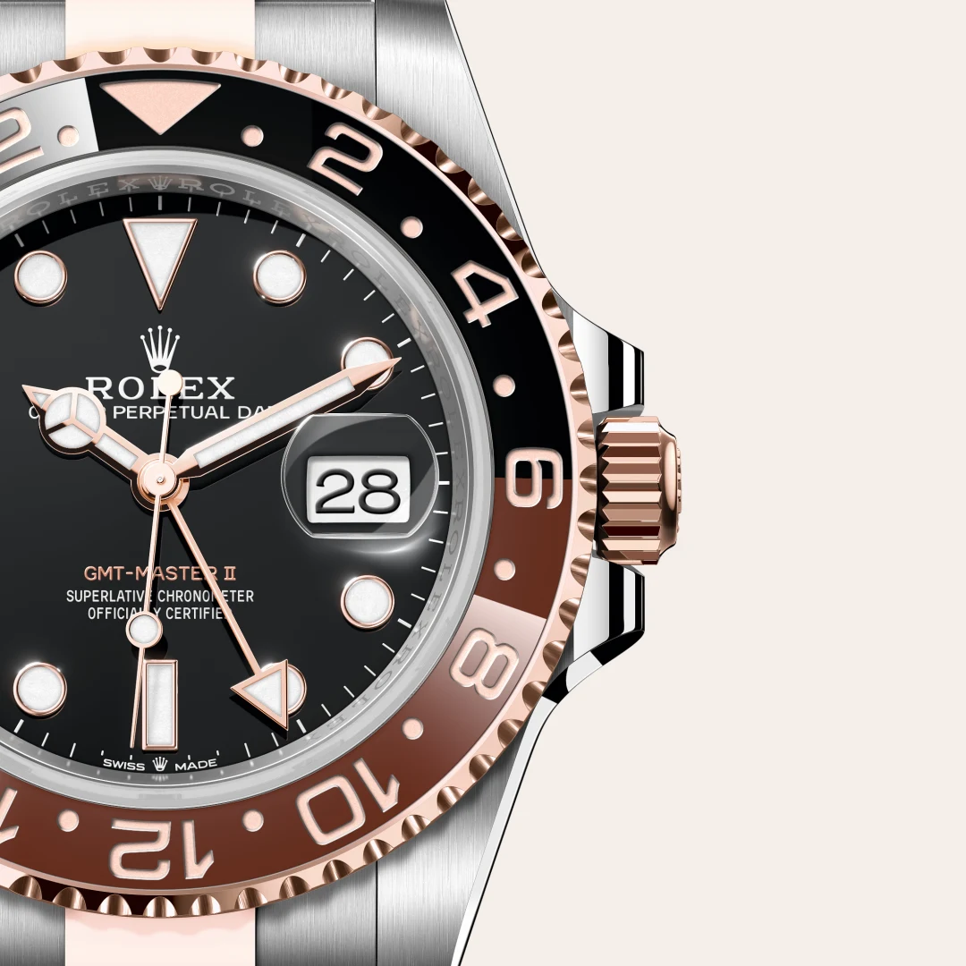 Rolex GMT-Master II in Rolesor Everose (Kombination aus Edelstahl Oystersteel und Everose-Gold), M126711CHNR-0002 – Atelier Stoess