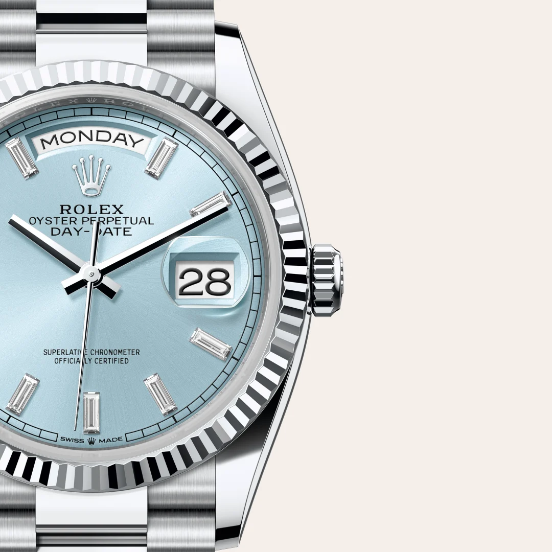 Rolex Day-Date 36 in Platin, M128236-0009 – Atelier Stoess