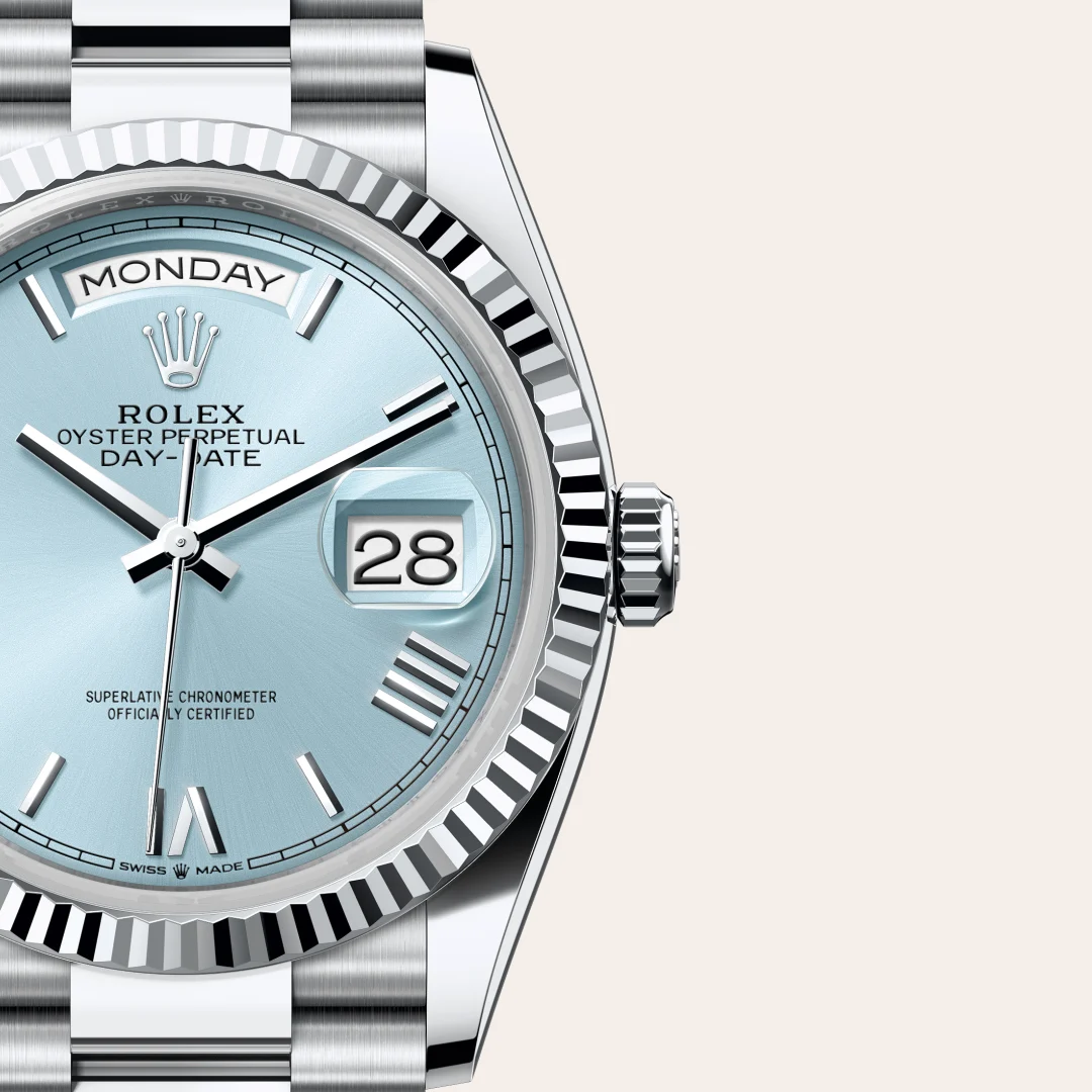 Rolex Day-Date 36 in Platin, M128236-0018 – Atelier Stoess