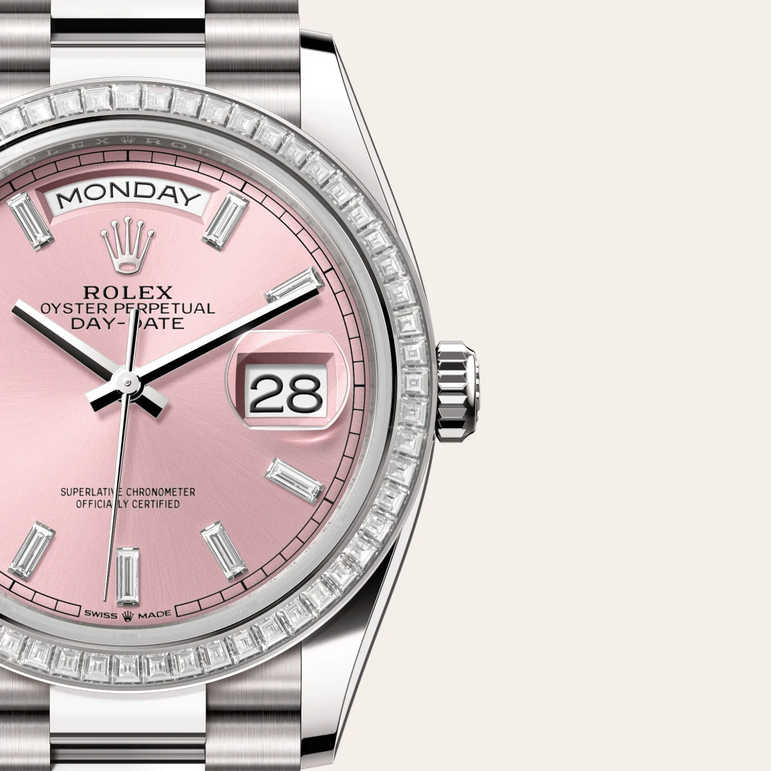 Rolex Day-Date 36 in 18 Karat Weißgold, M128399TBR-0029 – Atelier Stoess