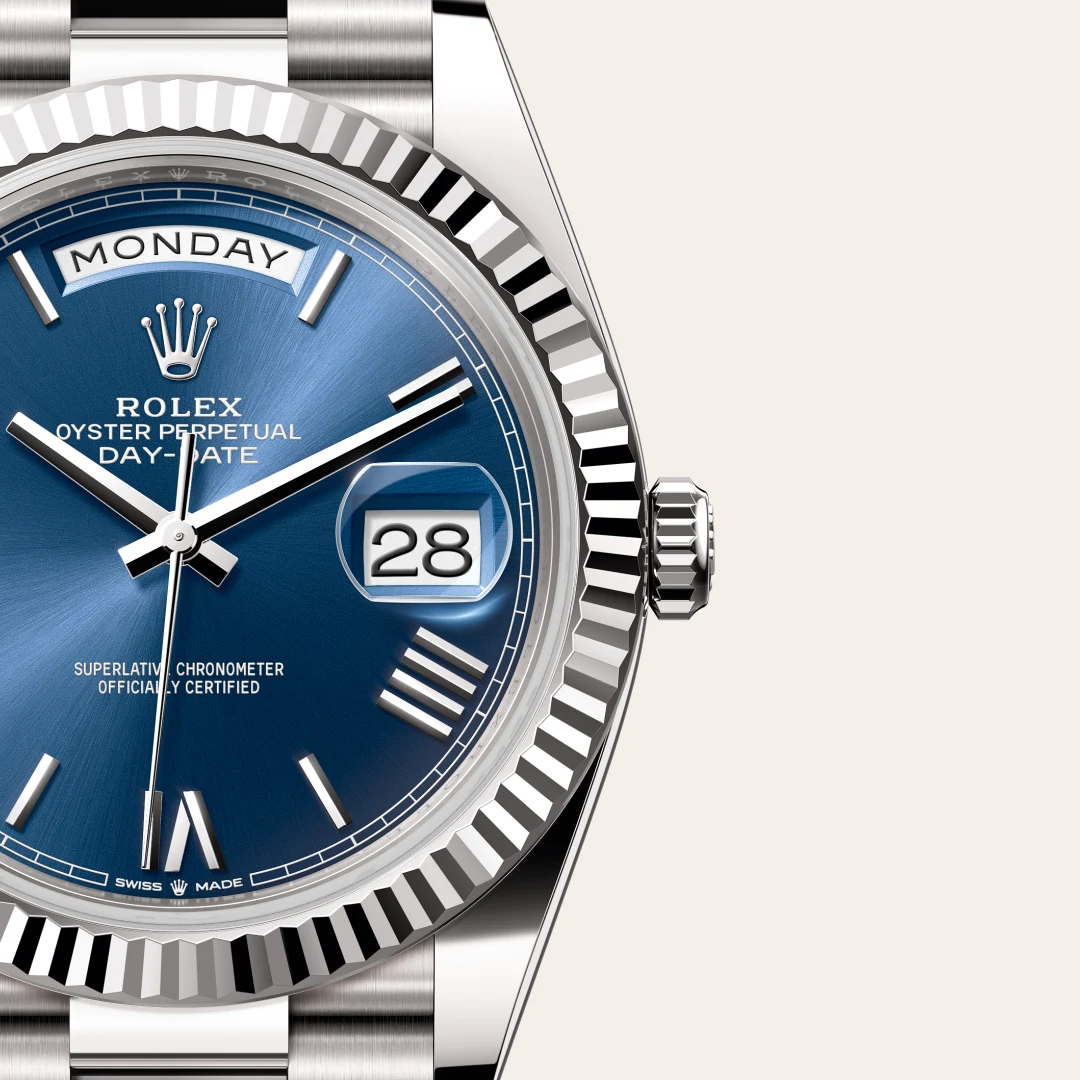 Rolex Day-Date 40 in 18 Karat Weißgold, M228239-0007 – Atelier Stoess