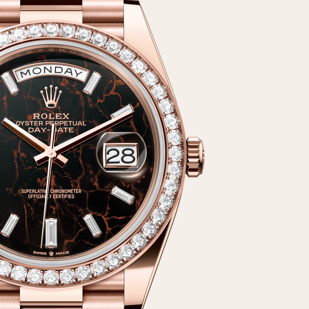 Rolex Day-Date 40 in 18 Karat Everose-Gold, M228345RBR-0016 – Atelier Stoess
