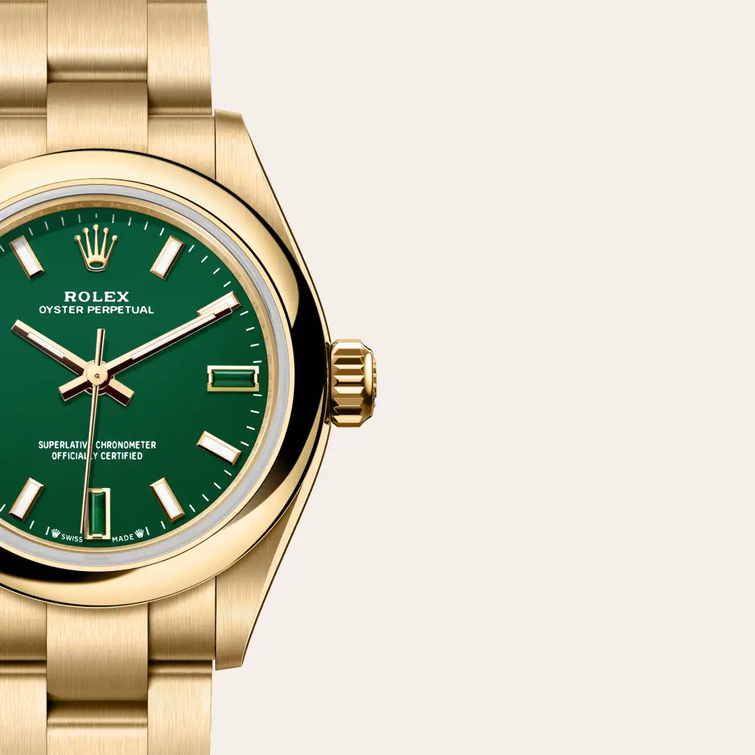 Rolex Oyster Perpetual 28 in 18 Karat Gelbgold, M276208-0002 – Atelier Stoess