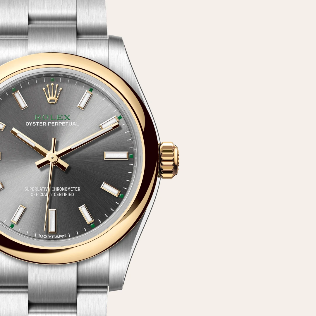 Rolex Oyster Perpetual 31 in Rolesor gelb (Kombination aus Edelstahl Oystersteel und Gelbgold), M277203-0001 – Atelier Stoess