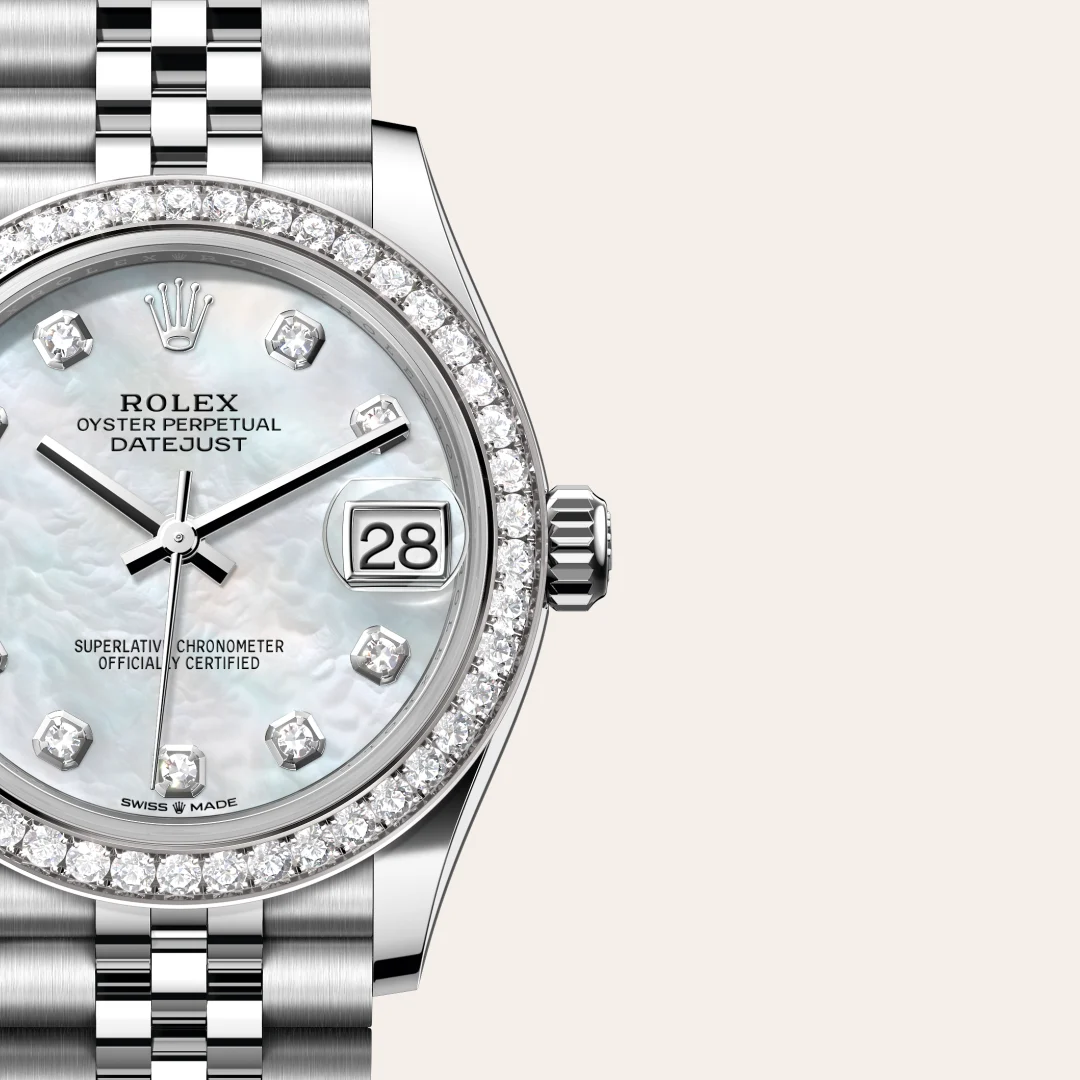 Rolex Datejust 31 in Rolesor weiß (Kombination aus Edelstahl Oystersteel und Weißgold), M278384RBR-0008 – Atelier Stoess