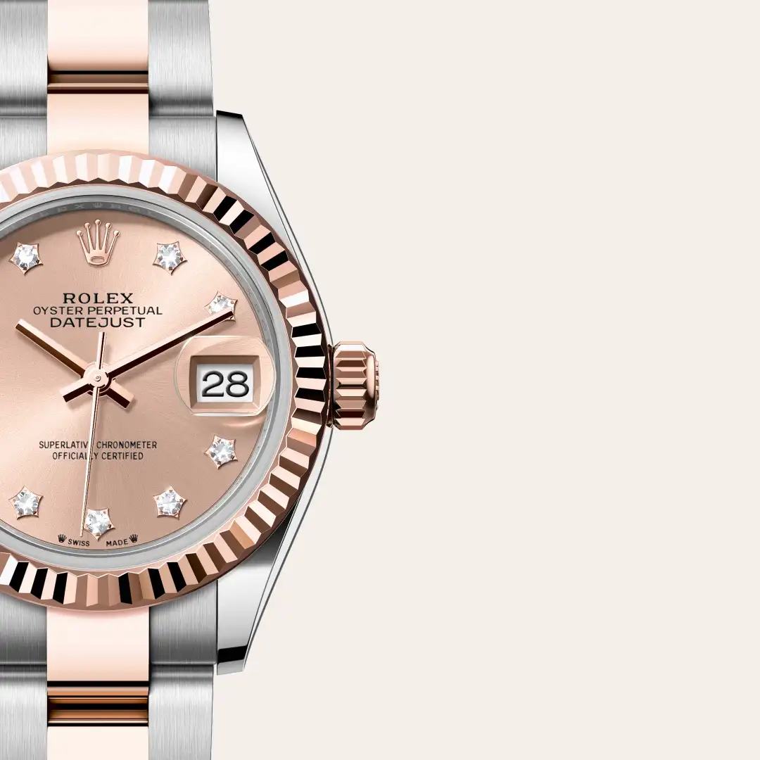 Rolex Lady-Datejust in Rolesor Everose (Kombination aus Edelstahl Oystersteel und Everose-Gold), M279171-0028 – Atelier Stoess
