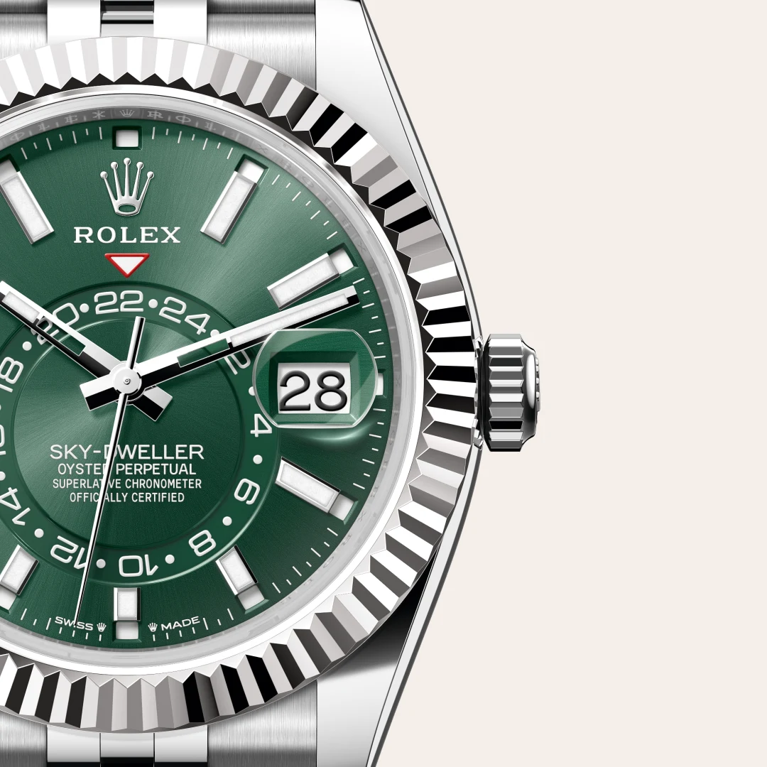 Rolex Sky-Dweller in Rolesor weiß (Kombination aus Edelstahl Oystersteel und Weißgold), M336934-0002 – Atelier Stoess