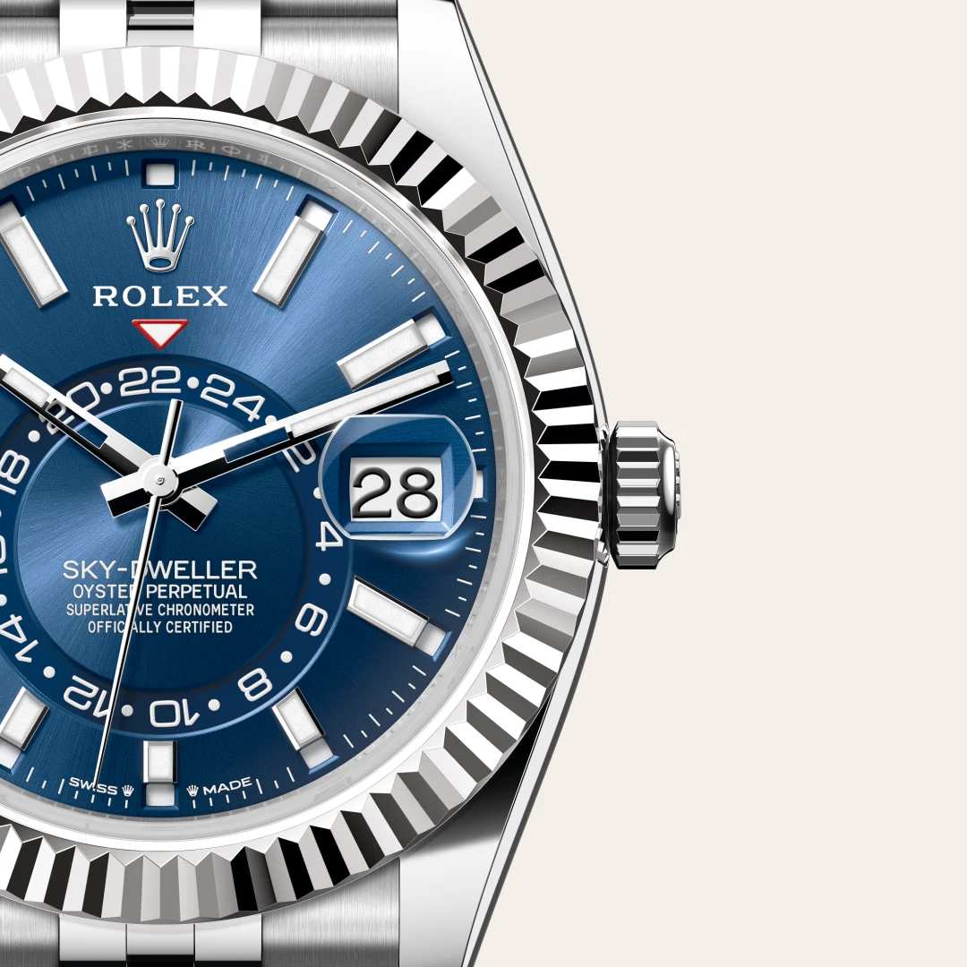 Rolex Sky-Dweller in Rolesor weiß (Kombination aus Edelstahl Oystersteel und Weißgold), M336934-0006 – Atelier Stoess