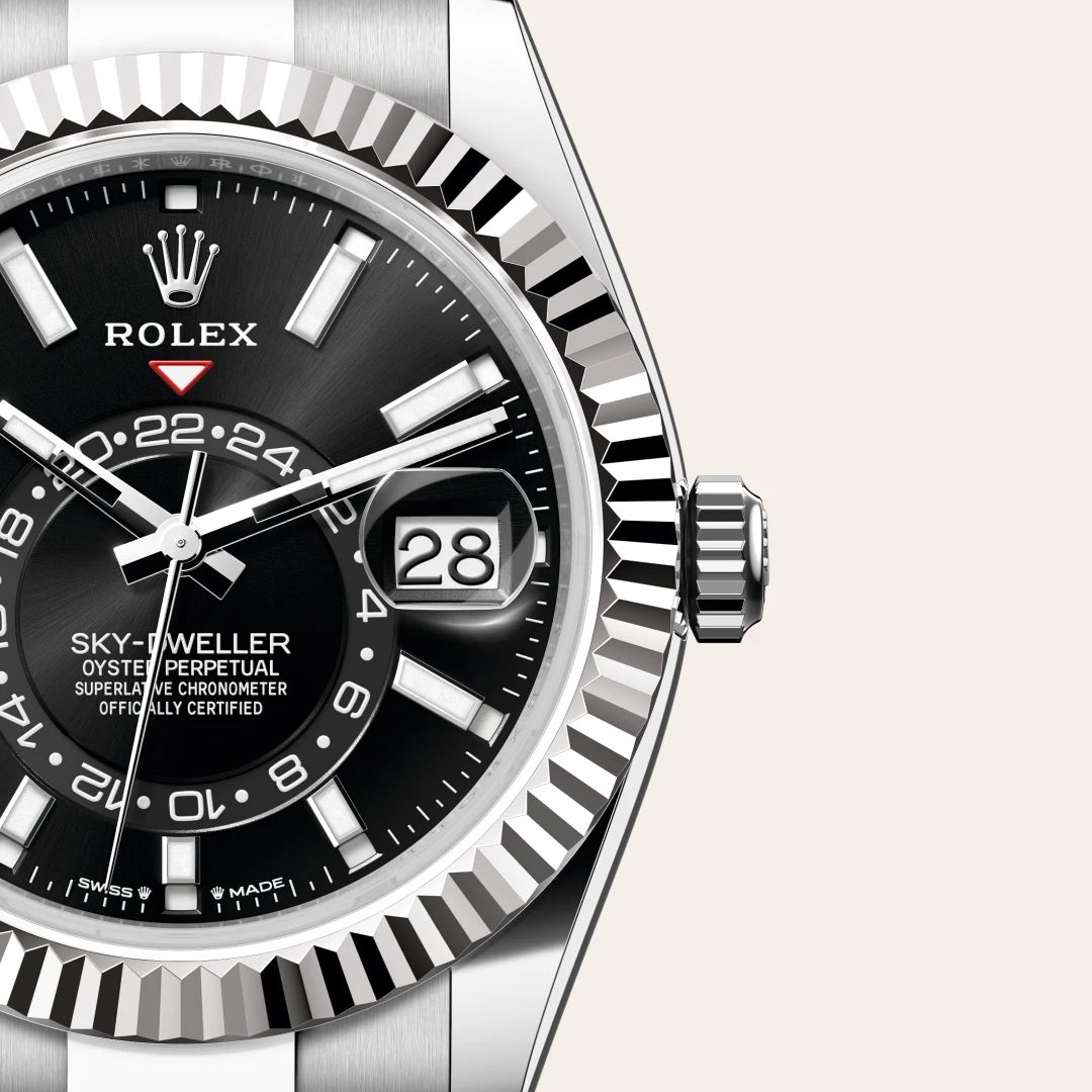 Rolex Sky-Dweller in Rolesor weiß (Kombination aus Edelstahl Oystersteel und Weißgold), M336934-0007 – Atelier Stoess